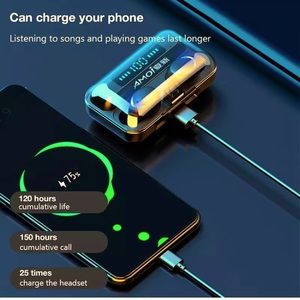 F9 headphones waterproof and wireless EarPhones